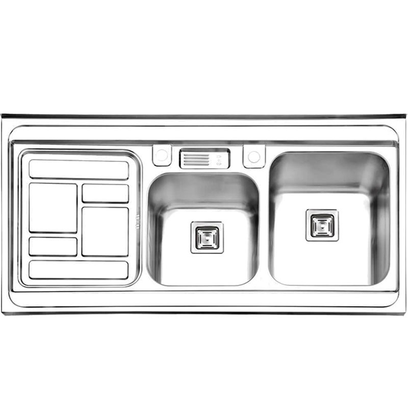سینک-ظرفشویی-پرنیان-استیل-مدل-PS1111